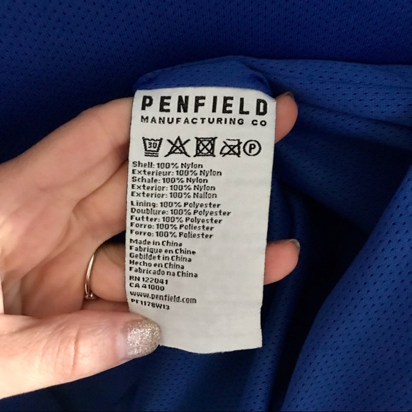 Men’s Outdoor Penfield Performance Rain Coat, size Small - Picture 8 of 10